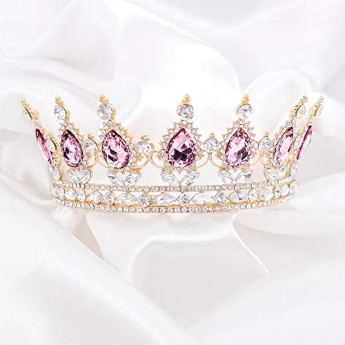 Rose Gold Princess Tops Crystal Ring Royal Crown Silver Lady Rose Gold Princess Tops Crystal Ring Royal Crown Silver Lady